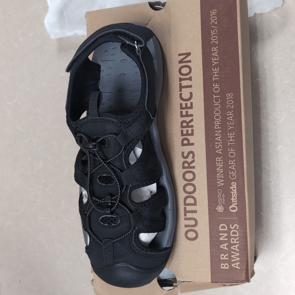CAMEL CROWN Hiking Sandals for Men Black 8.5